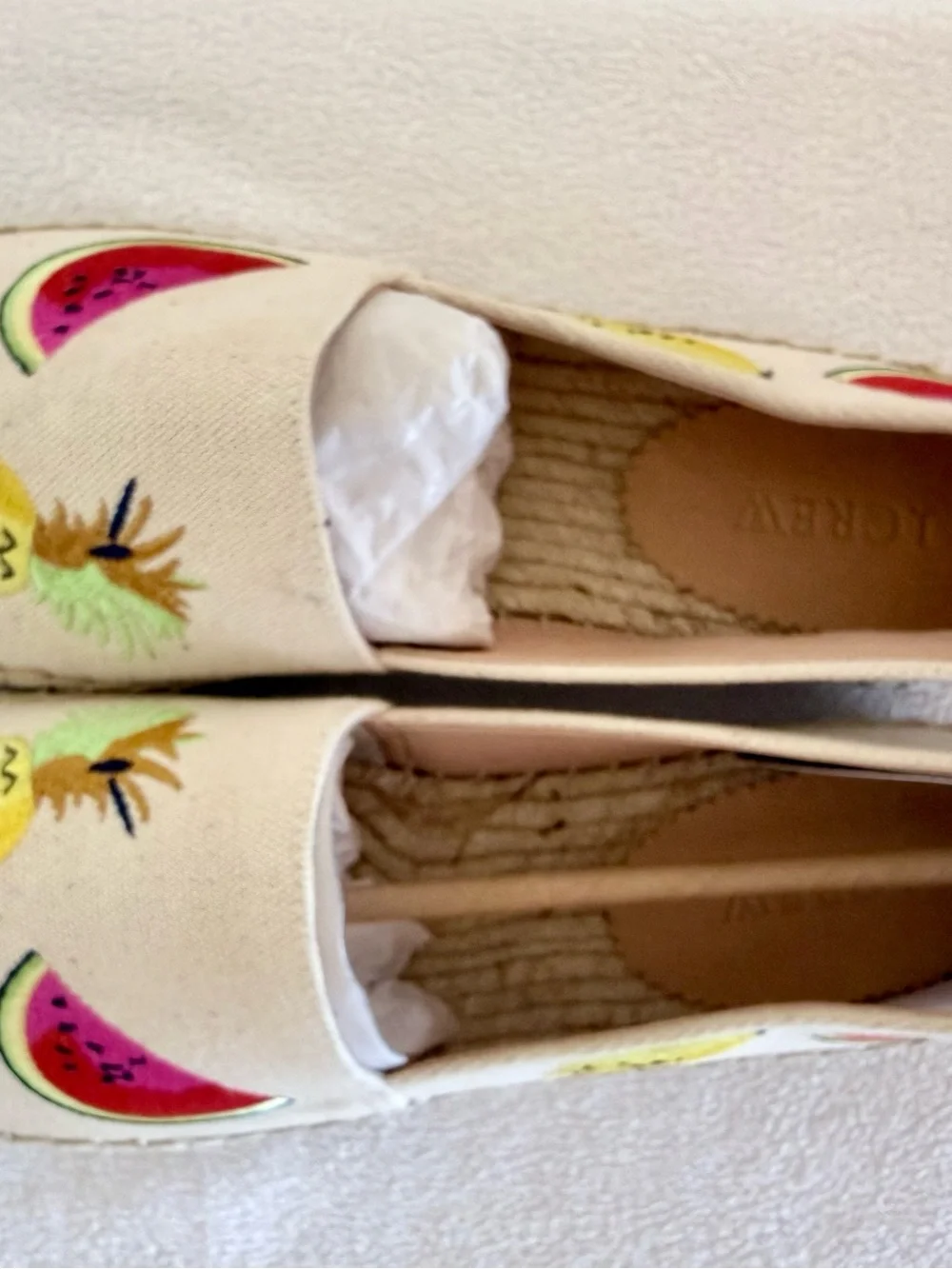 J. Crew light canvas